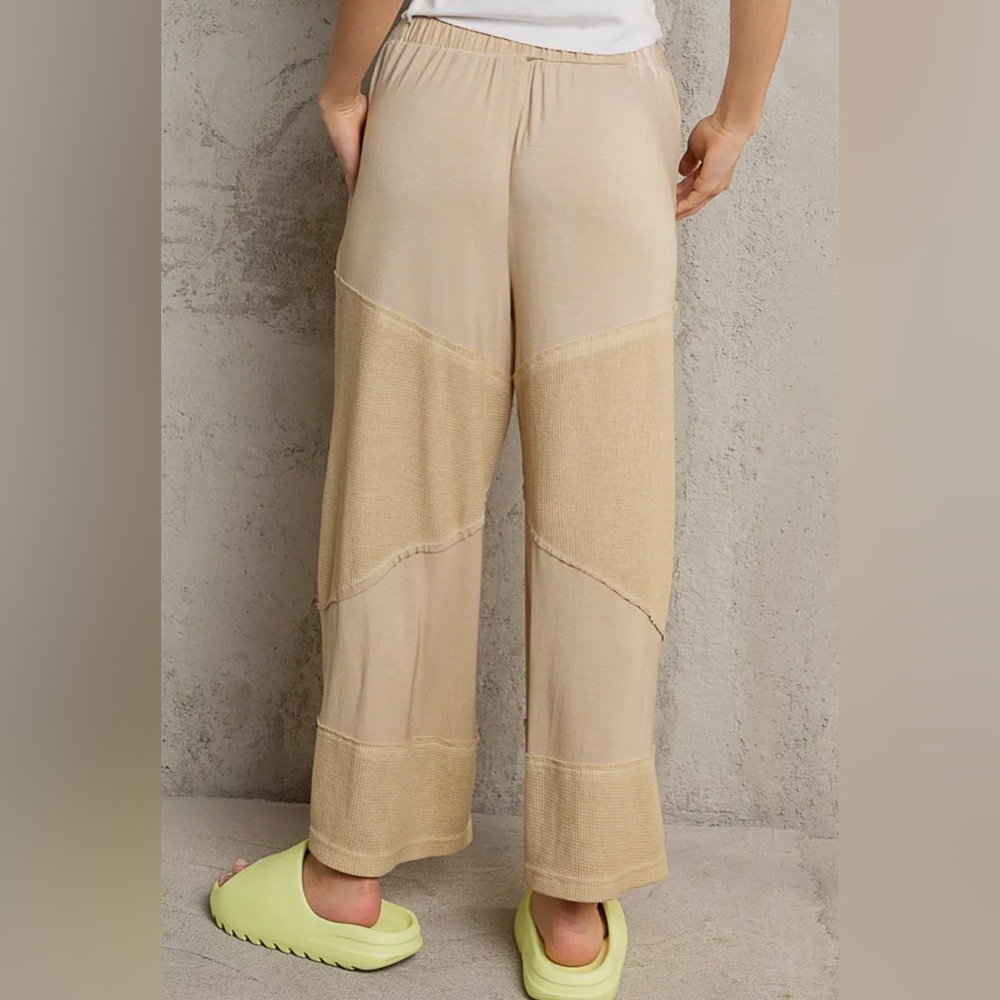 POL Corn Soup Cropped Pants Adjustable Drawstring Side Pockets PRE ORDER - Picture 4 of 6
